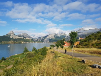 Views across Embalse de Riano