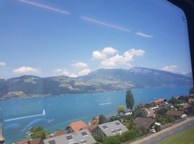 Lake Thunersee from the train
