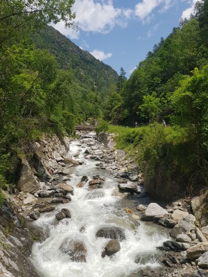 The river at our first stop