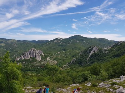 First Stop, at the high point in the Velebit Mountains
