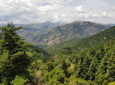 View from the hillside track near Souvardo