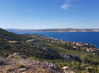 Starigrad from the hills above it