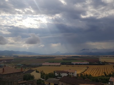 View from the village of Berdun