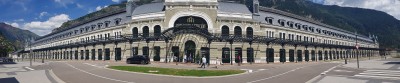 The spectacular station at Canfranc Estacion