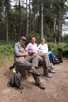 Bill at Obersley Woods with me and my wife (also 2011)