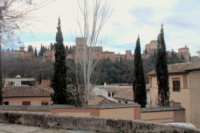 Alhambra from Plaza Victoria, Albaicin