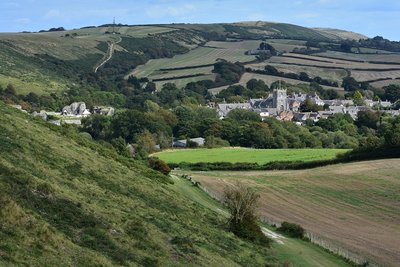 Lower slope of West Hill at Corfe Castle 05.09.2019