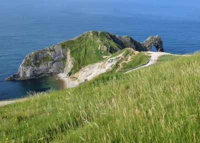 Looking down on Durdle Door early on Saturday morning.