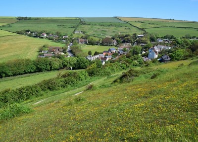 Looking down on West Lulworth from Bindon Hill 13.06.2021