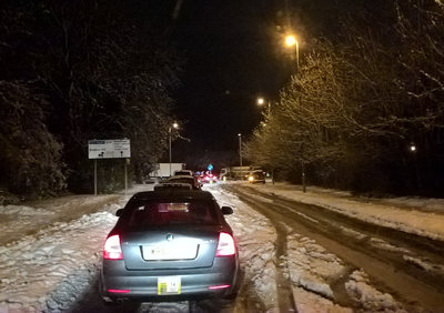 1.2.2019 - Basingstoke 11.06pm- Nearly 7hrs in. I had lost my mojo at this point and was wondering if I would actually make it home at all.