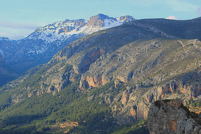 Some snow still on the mountains