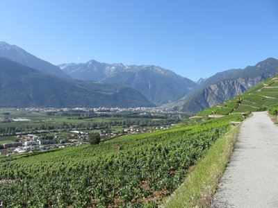 View of Martigny, Rhone Valley, 11.08.19
